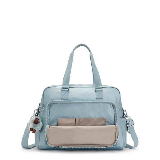 Kipling Alanna Metallic Diaper Bag Çanta Turkuaz | TR 1974MQ